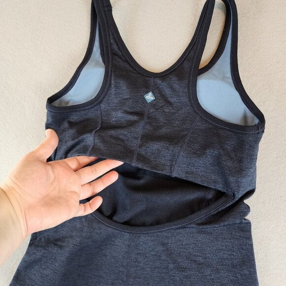 PrAna Lilliana Tank Top Cut Out Open Back Fitted Workout Lightly Padded Bra Md - Picture 5 of 13